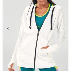 Fabletics Oversized white Hoodie sz Medium